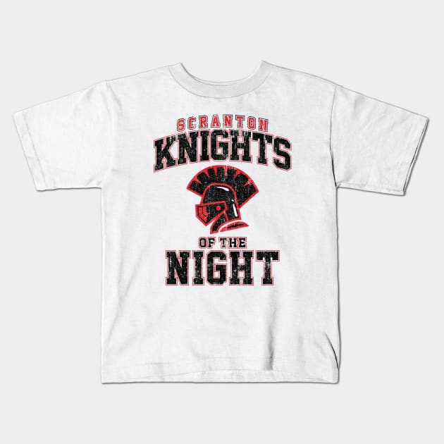 Scranton Knights of the Night (Variant) Kids T-Shirt by huckblade